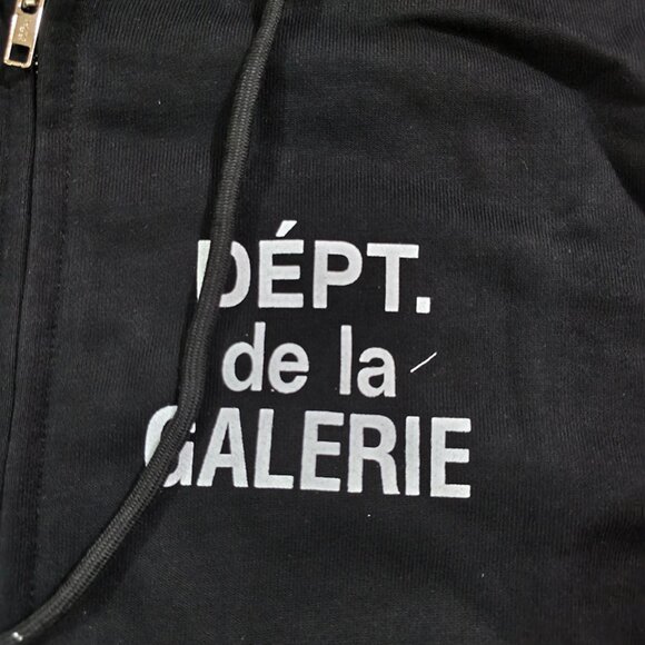 Gallery Dept Black Sweatshirt Jacket - Picture 3 of 9